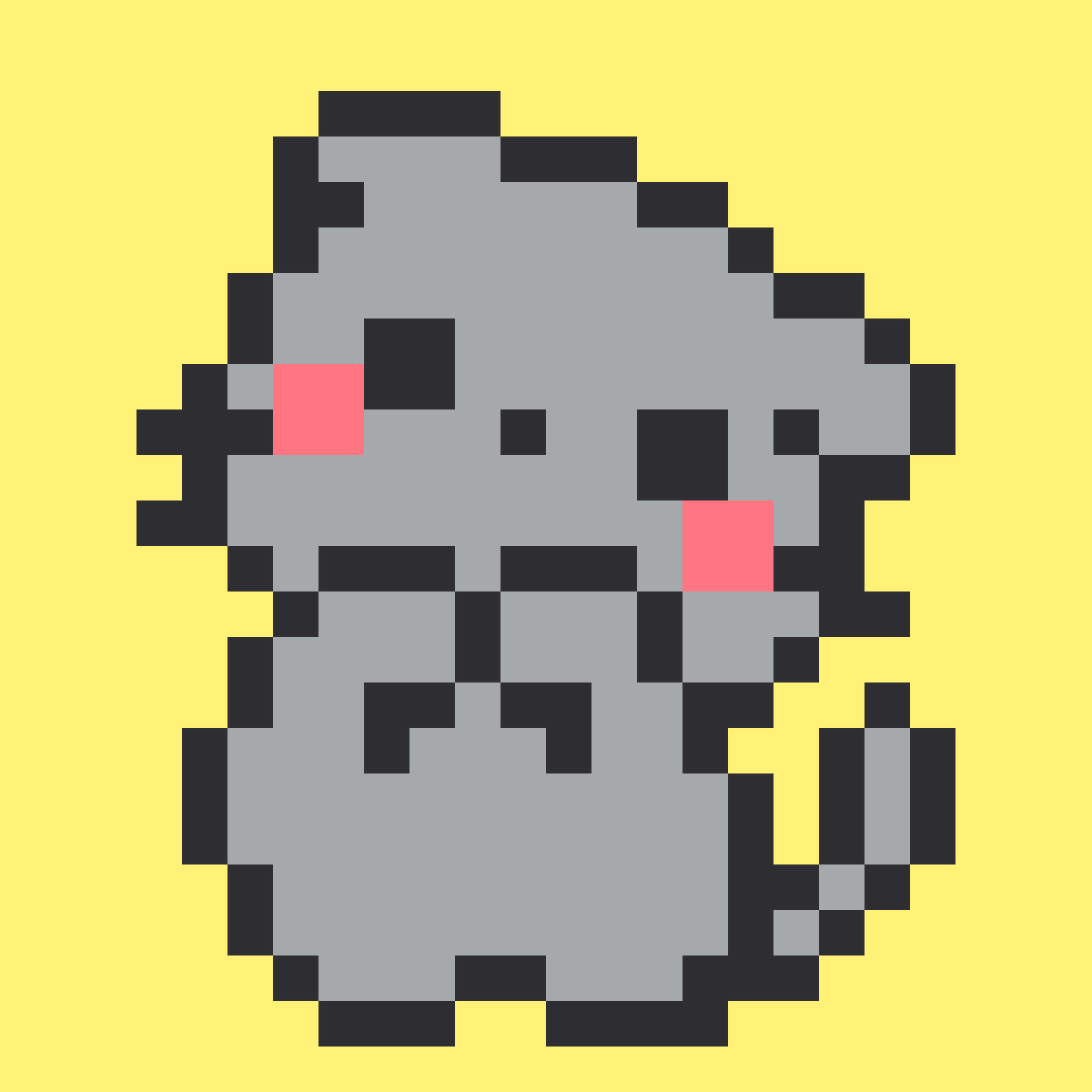 Grey Whiskers pixel art kit